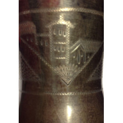 Etched Imperial Russian Silver Kiddush Goblet Cup