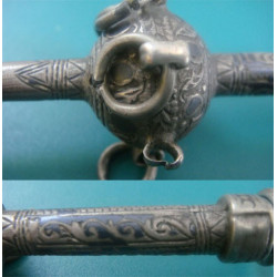 enamel silver baby rattle_224