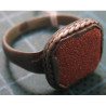 hand made moonstar stone SILVER RING_54