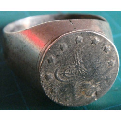 OTTOMAN SILVER COIN RING_127